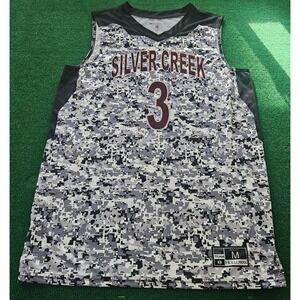 Holloway Silver Creek Raptors Basketball Jersey‎ Adult Medium M Camo Digital